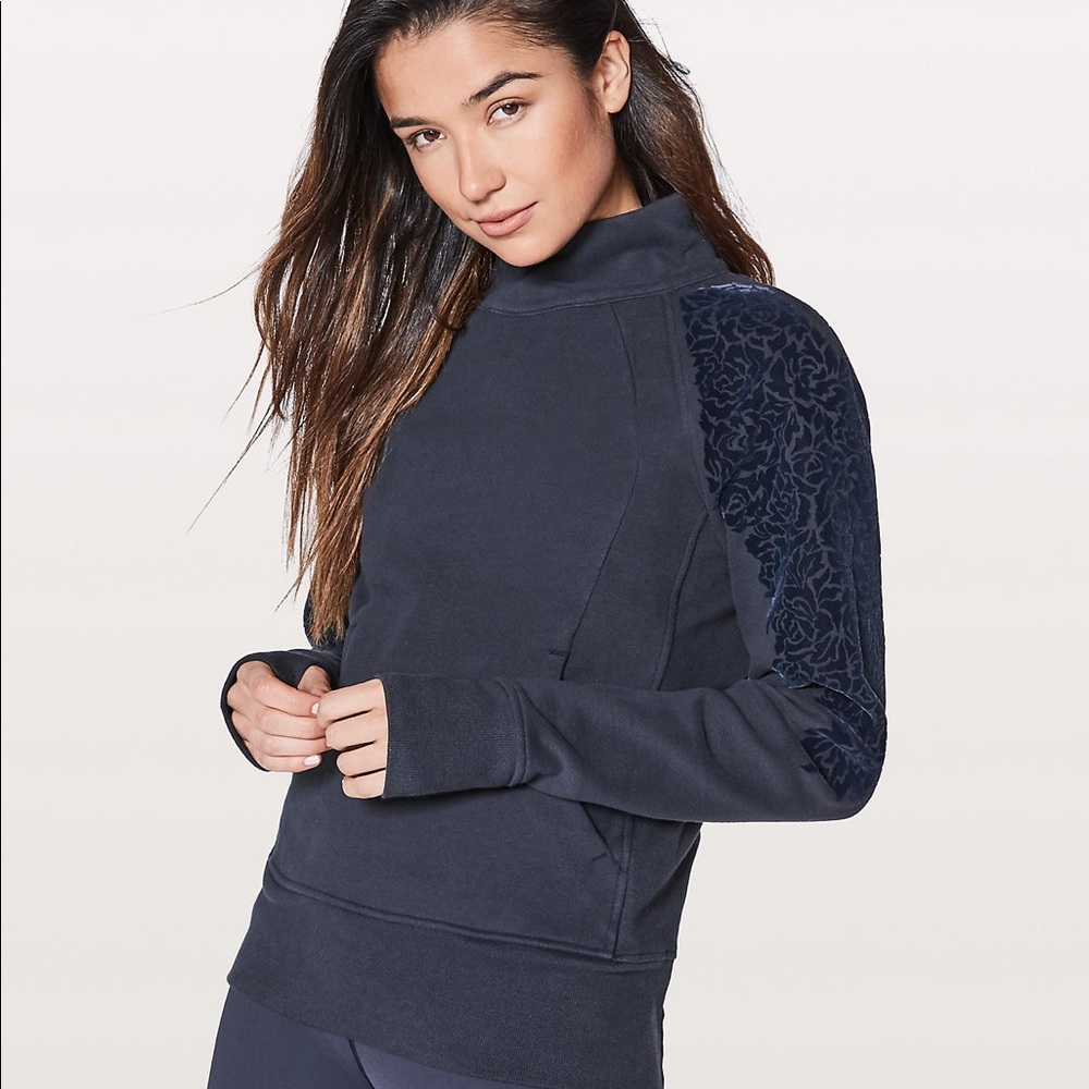 Floral flock pullover lululemon